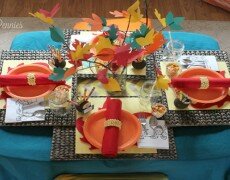 Kids Thanksgiving Table