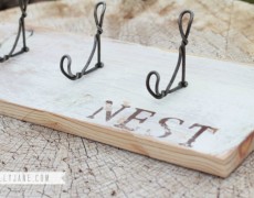 Upcycled Coat Rack