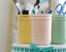 Distressed Mason Jars